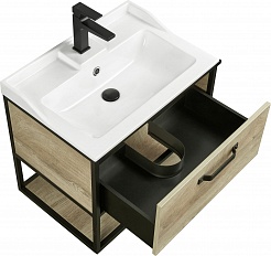 Акватон Мебель для ванной Лофт Фабрик 65 дуб эндгрейн с раковиной Фабиа – фотография-10